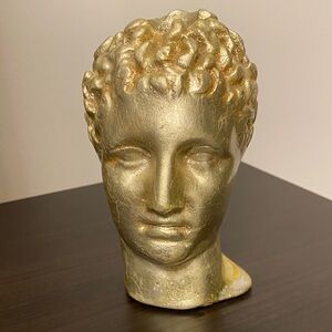 Luxurious Gold Bust Sculpture